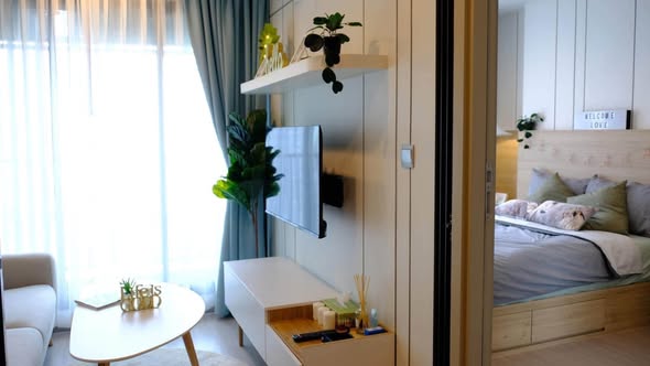 bedroom and room interior of Life Ladprao