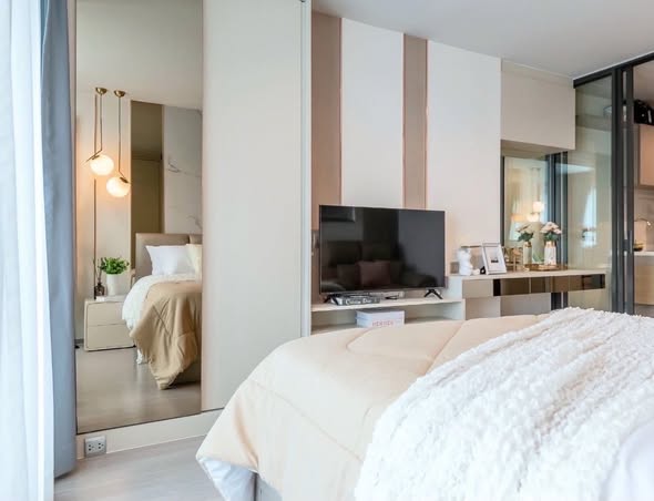 bedroom and room interior of Life Ladprao