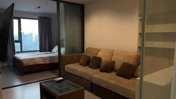 living room and bedroom and room interior of Life Ladprao