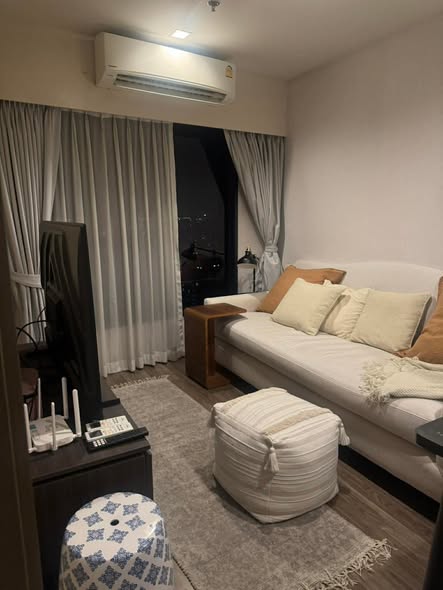 living room and bedroom of Life Ladprao Valley