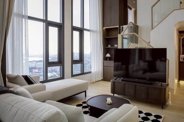 bedroom and living room of Life Rama 4 – Asoke