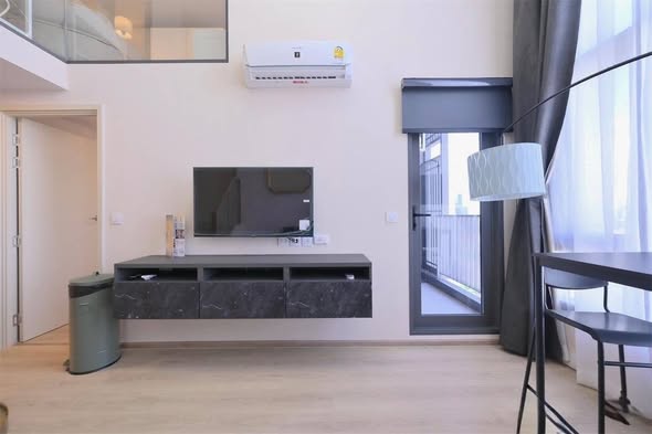 living room and room interior and kitchen of Life Rama 4 – Asoke