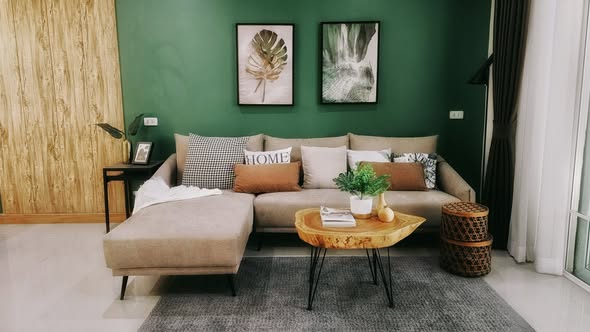 living room of โกลเด้น ทาวน์ รามอินทรา-คู้บอน