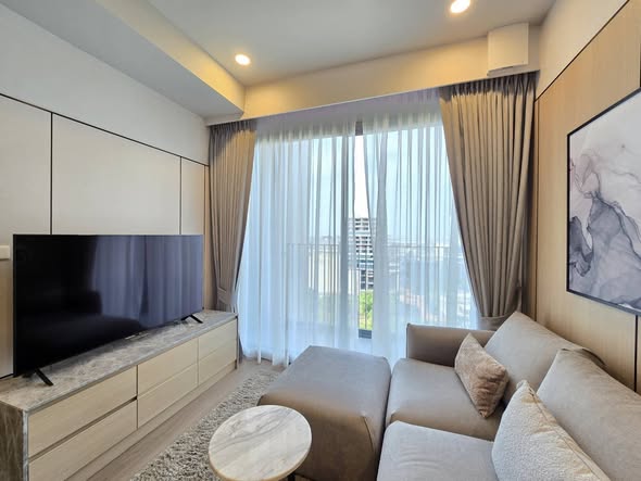 living room and bedroom of วิสซ์ดอม เดอะ ฟอเรสเทียส์