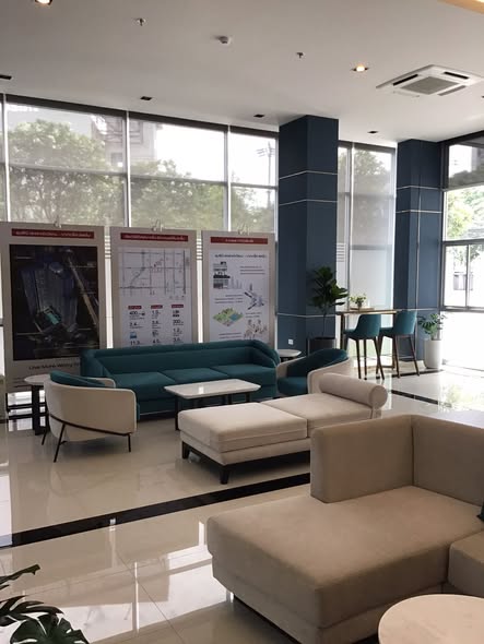 living room of Lumpini Place Chaengwattana-Pakkret Station