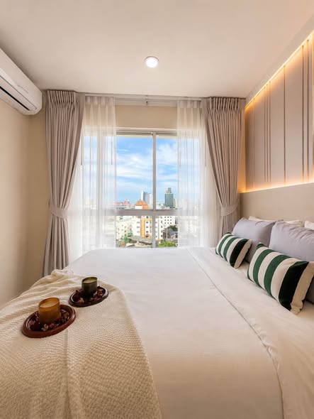 bedroom of Lumpini Ville Naklua – Wong Amat.