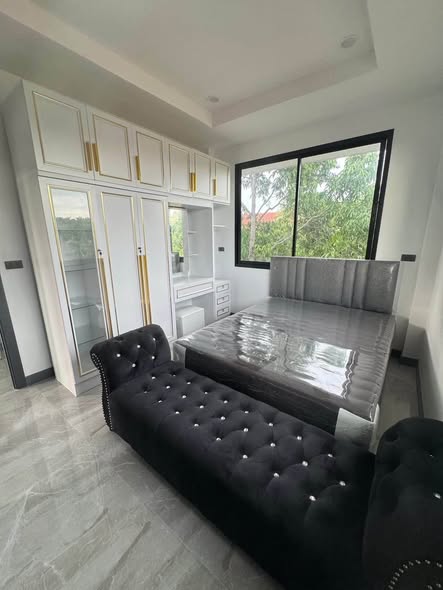 living room and room interior of Mabprachan Village.