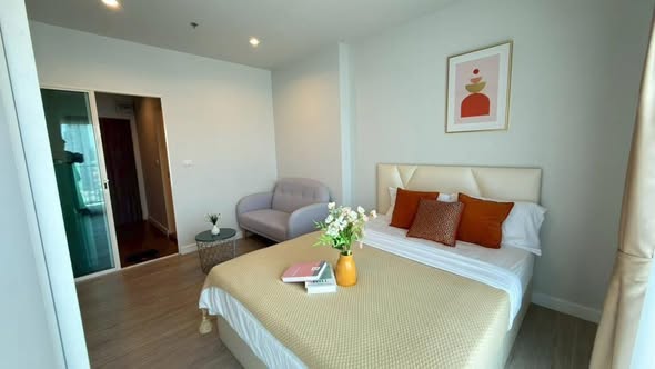 bedroom of Metro Sky Wutthakat
