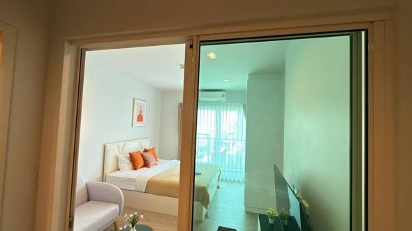 bedroom and room interior of Metro Sky Wutthakat
