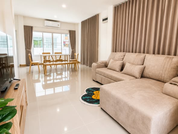 living room and bedroom of New House Condominium