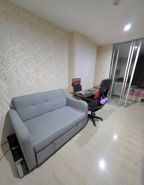 living room of คอนโด Niche id