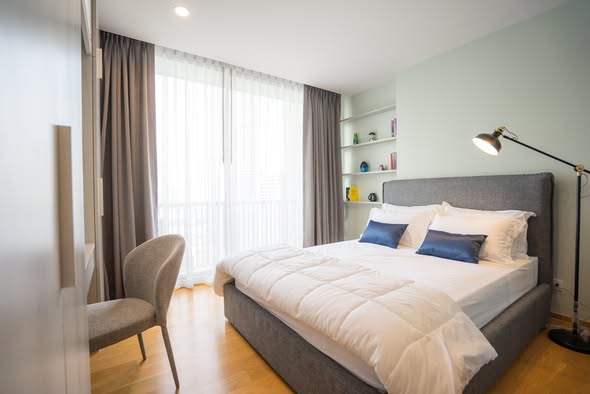 bedroom of Noble Revo Silom