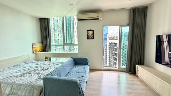 bedroom of Noble Revolve Ratchada 1