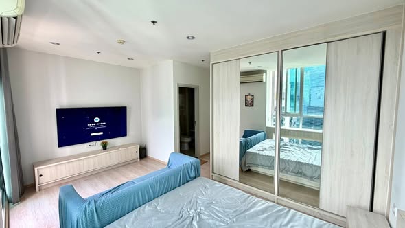 bedroom and room interior of Noble Revolve Ratchada 1