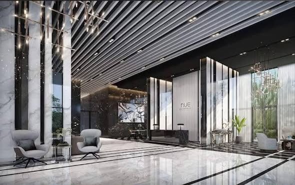 living room of NUE Noble Srinakarin Lasalle นิว โนเบิล ศรีนครินทร์ – ลาซาล