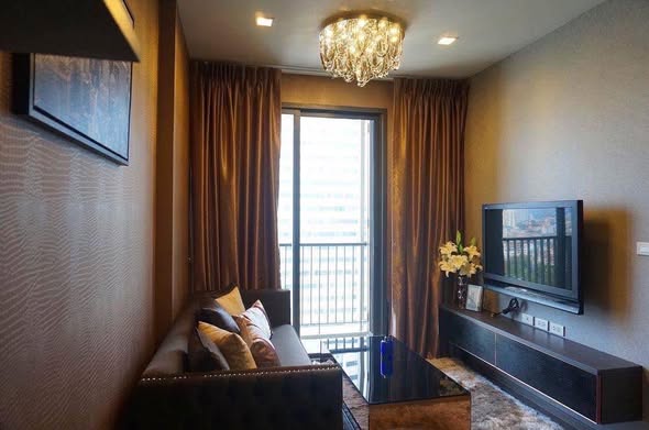 living room and bedroom of Nye by Sansiri