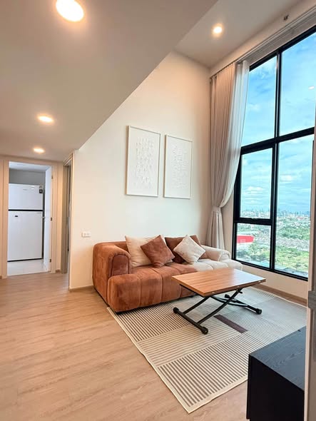 living room and bedroom of Origin Plug & Play Nonthaburi Station