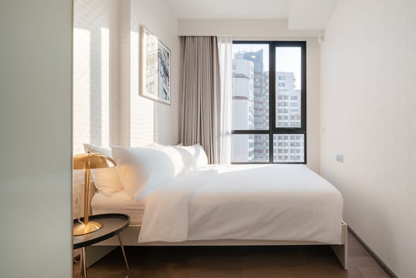 bedroom of Park​ Origin​ Phaya Thai