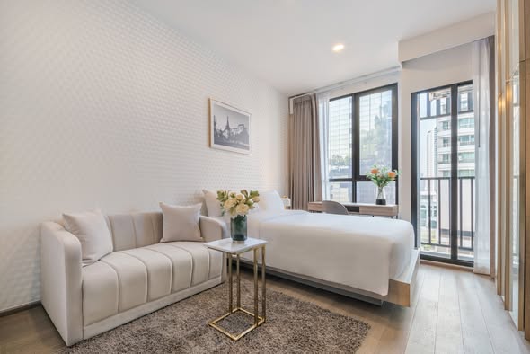 bedroom of Park​ Origin​ Phaya Thai