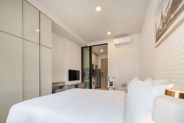 bedroom of Park​ Origin​ Phaya Thai