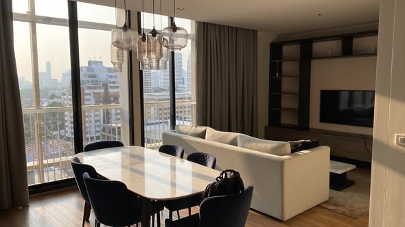 living room of Park Origin Phrom Phong