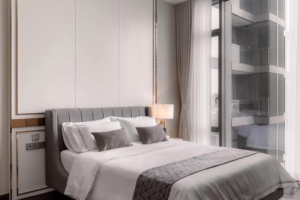 bedroom of Q1 Sukhumvit Condo by Q House
