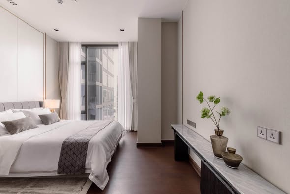 bedroom of Q1 Sukhumvit Condo by Q House