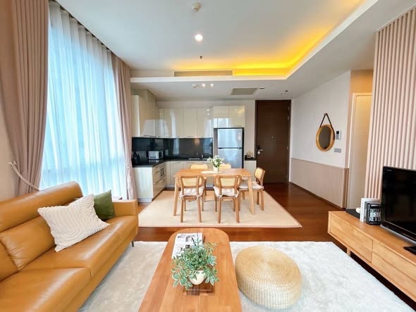 living room and bedroom of Quattro by Sansiri