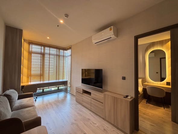 living room and bedroom of Rhythm Ekkamai Estate