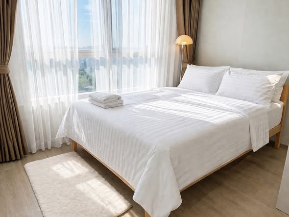 bedroom of Rich Park Chao Phraya