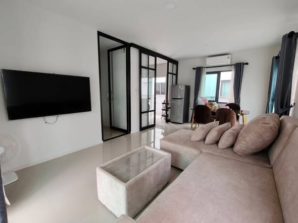 living room and bedroom and room interior of Sense Bangna-Suvarnabhumi