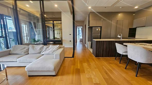 living room and room interior and kitchen of Siamese Exclusive 31
