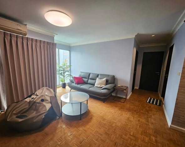 living room and bedroom of Silom Suite