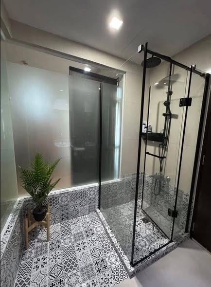 room interior and bathroom of Sky Walk Residences