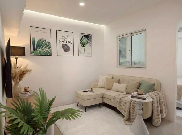 living room and bedroom of SR Condominium