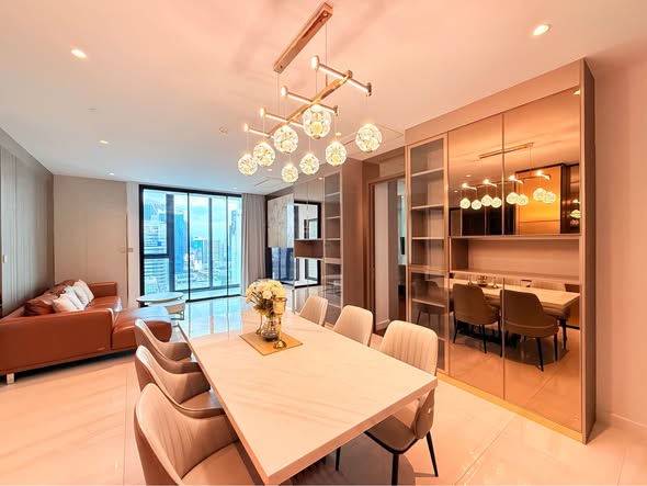 living room and room interior of Supalai Icon Sathon