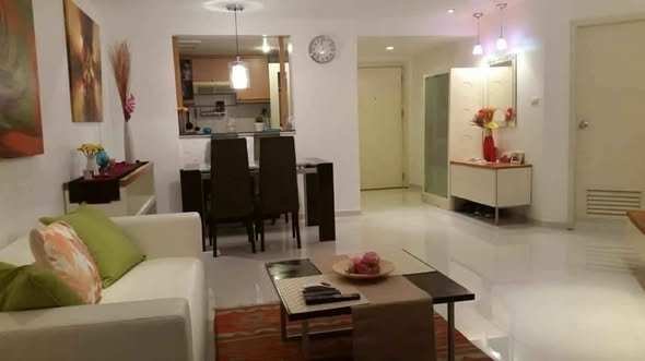 bedroom and living room of SV City