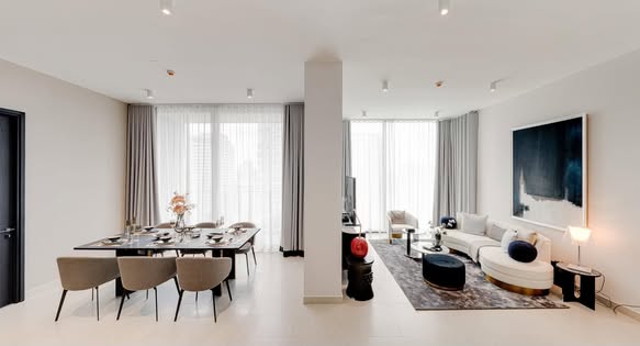 living room and room interior of Tait Sathorn 12