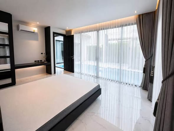 bedroom of The 8 Pool Villa