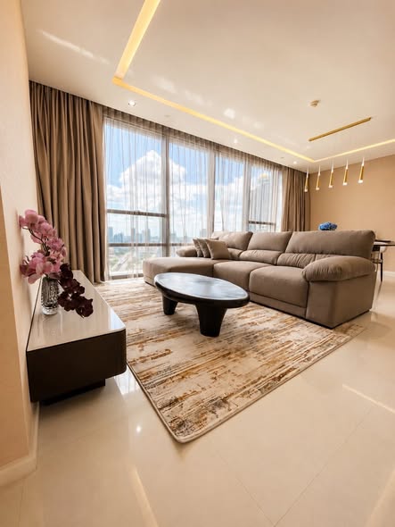 bedroom and living room of The Bangkok Sathorn