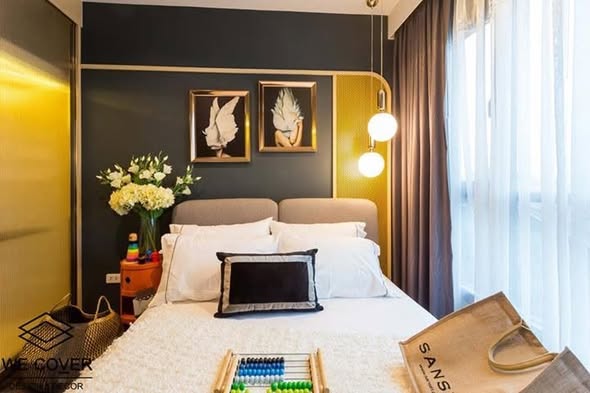 bedroom of THE BASE Park West – Sukhumvit 77