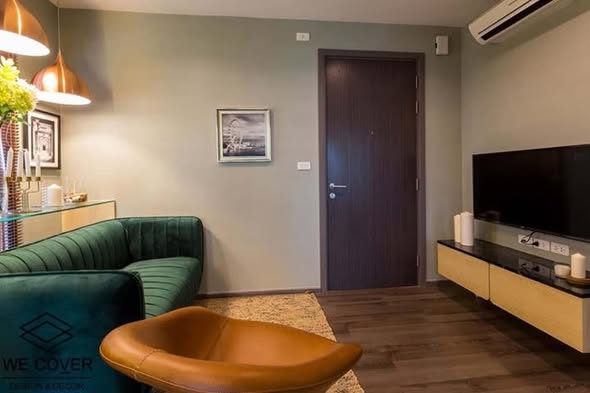 living room of THE BASE Park West – Sukhumvit 77