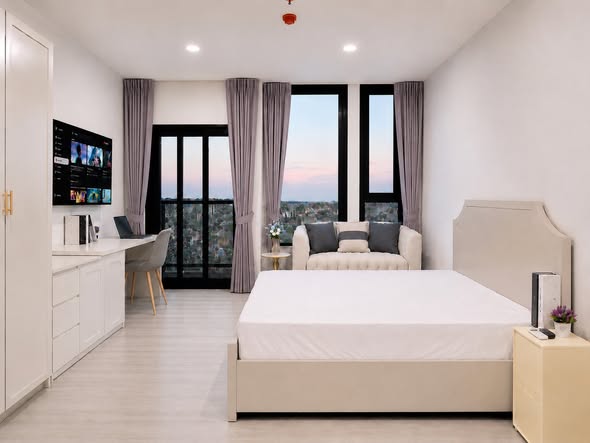 bedroom of THE BASE Saphanmai
