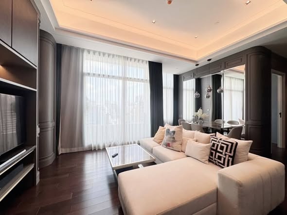 living room and bedroom of The Diplomat 39