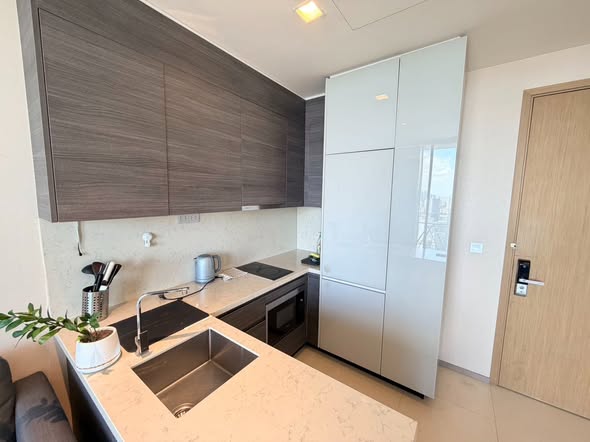 room interior and bathroom and kitchen of THE ESSE ASOKE