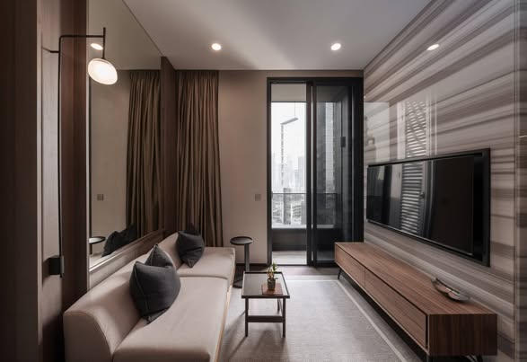 bedroom and living room of THE ESSE Sukhumvit 36