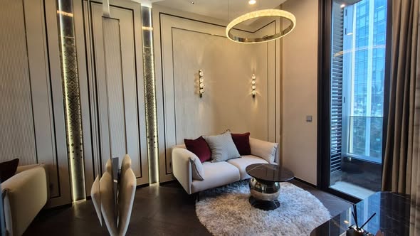 bedroom and living room of THE ESSE Sukhumvit 36