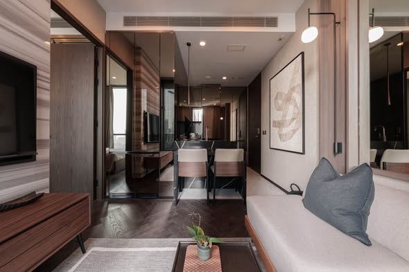 living room of THE ESSE Sukhumvit 36