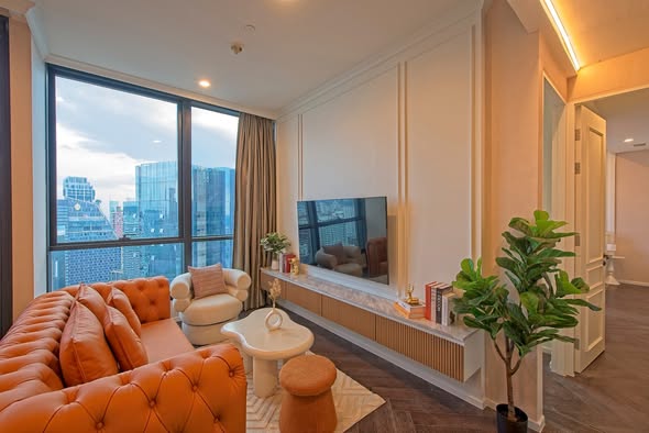 living room of THE ESSE Sukhumvit 36