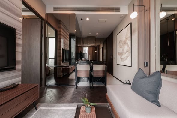 living room of THE ESSE Sukhumvit 36